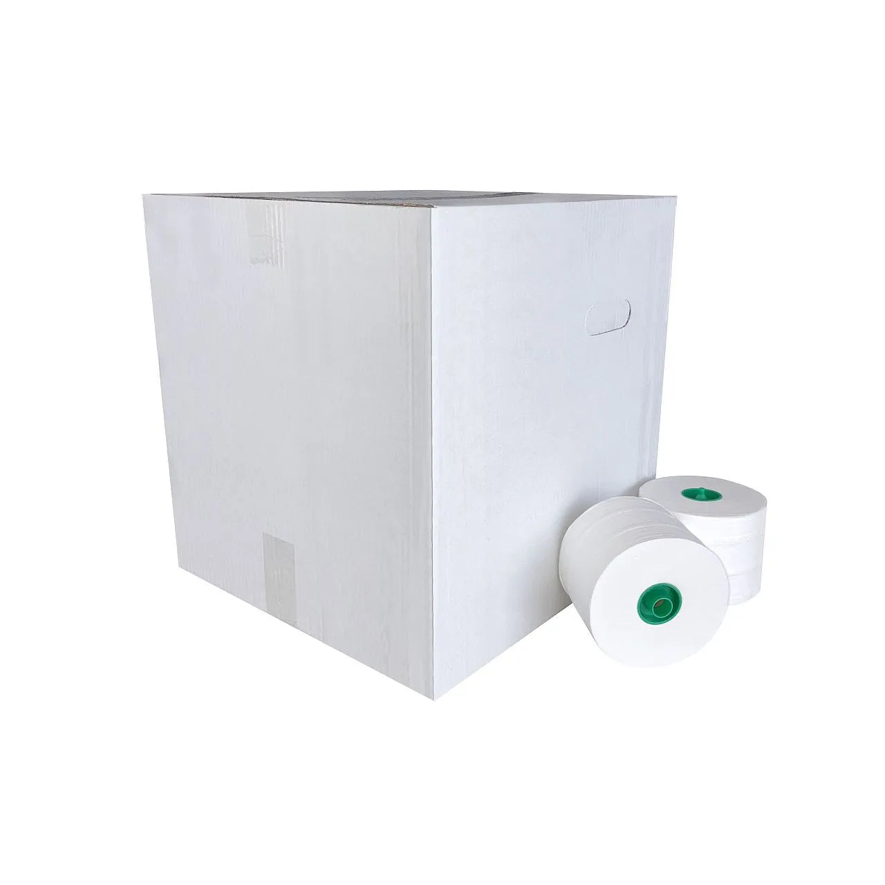 Toiletpapier Euro Met Dop, Cellulose - 2 Laags Wit