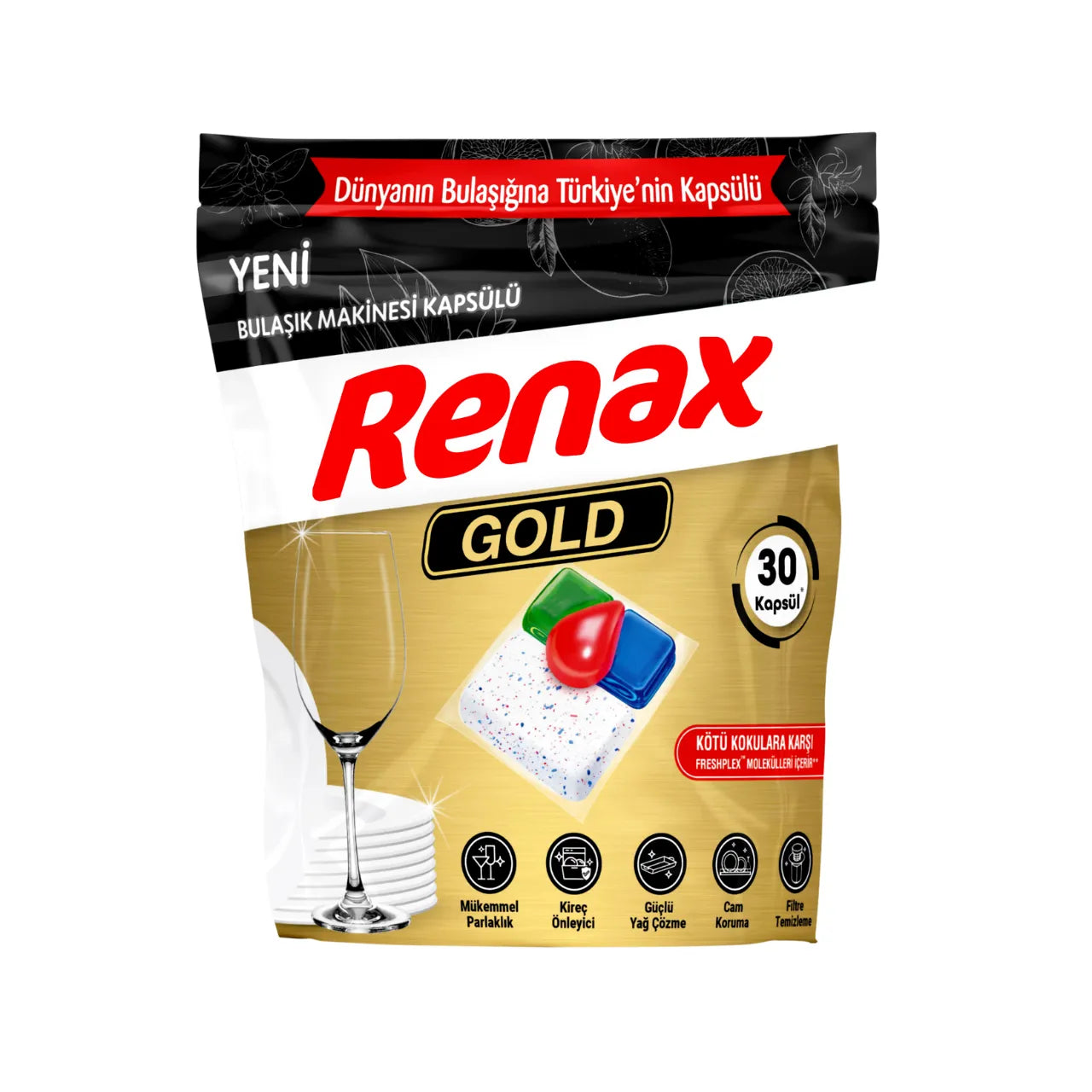Renax Vaatwascapsule Gold - 30 Capsules