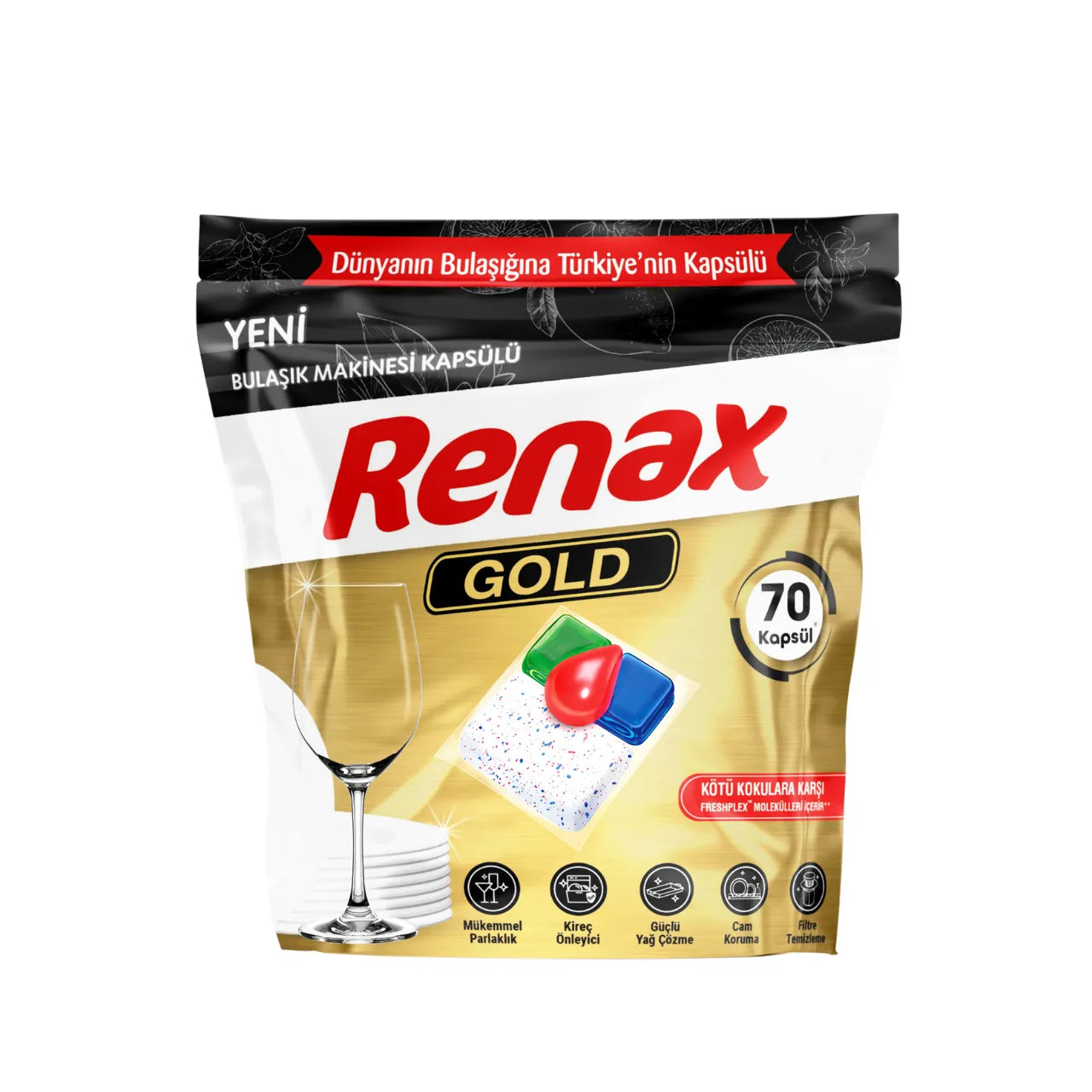 Renax Vaatwascapsule Gold - 70 Capsules
