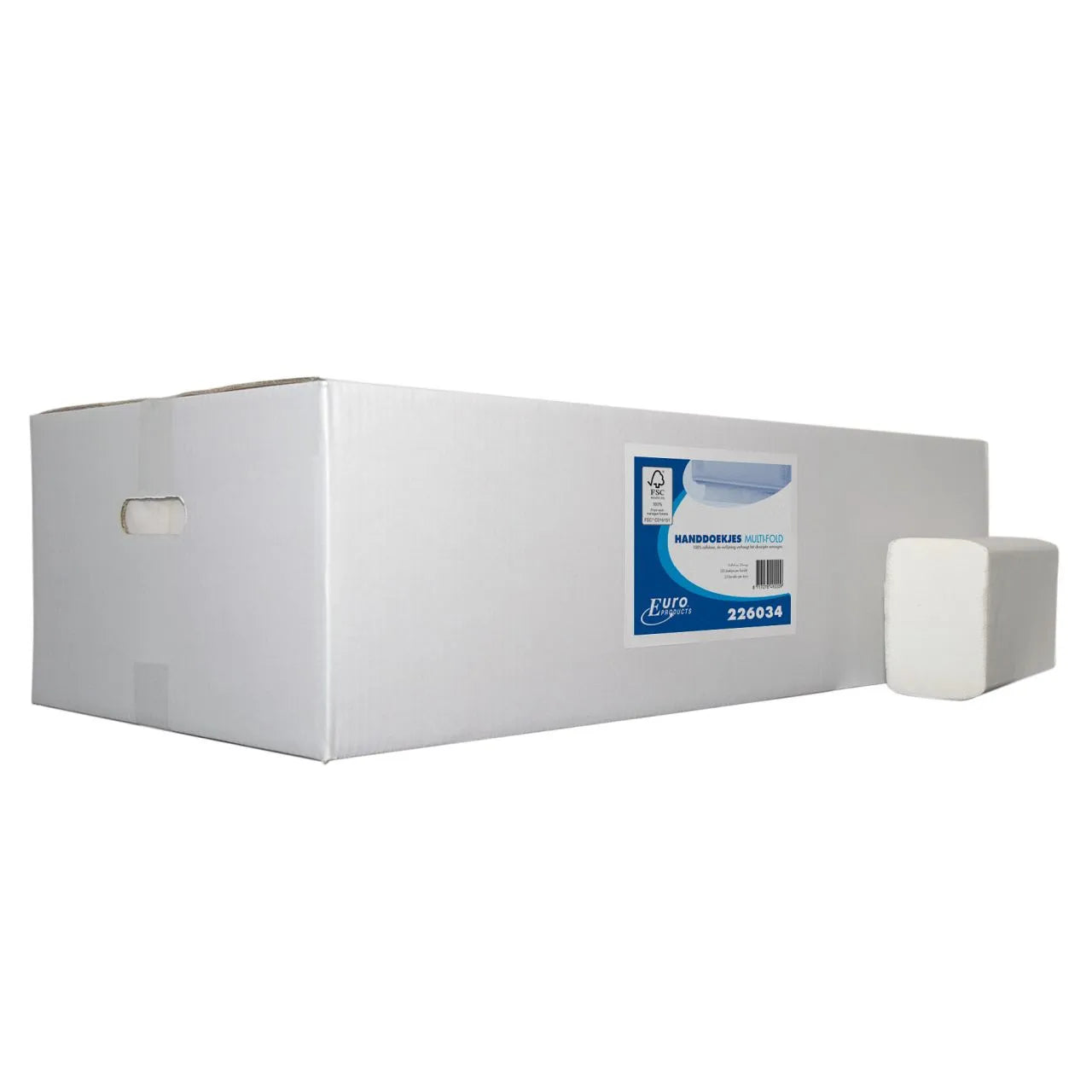 Handdoekpapier Multi-Fold 32x20,6 2 Lgs - Wit