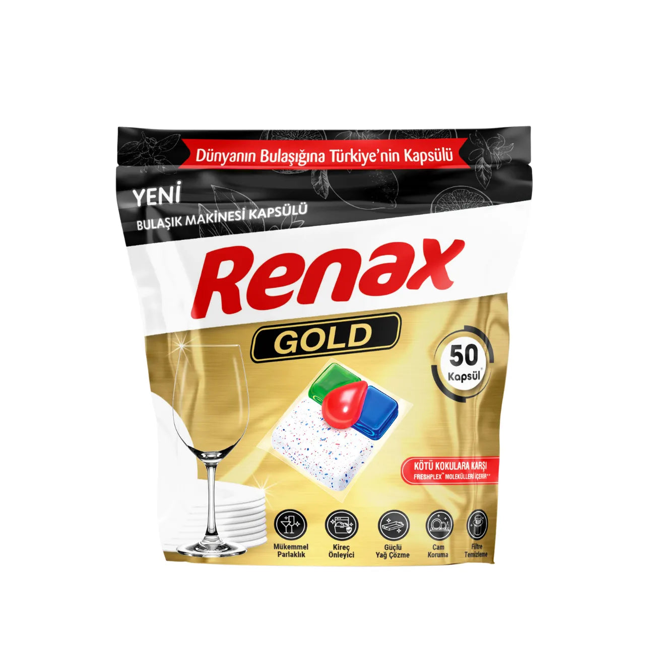 Renax Vaatwascapsule Gold - 50 Capsules